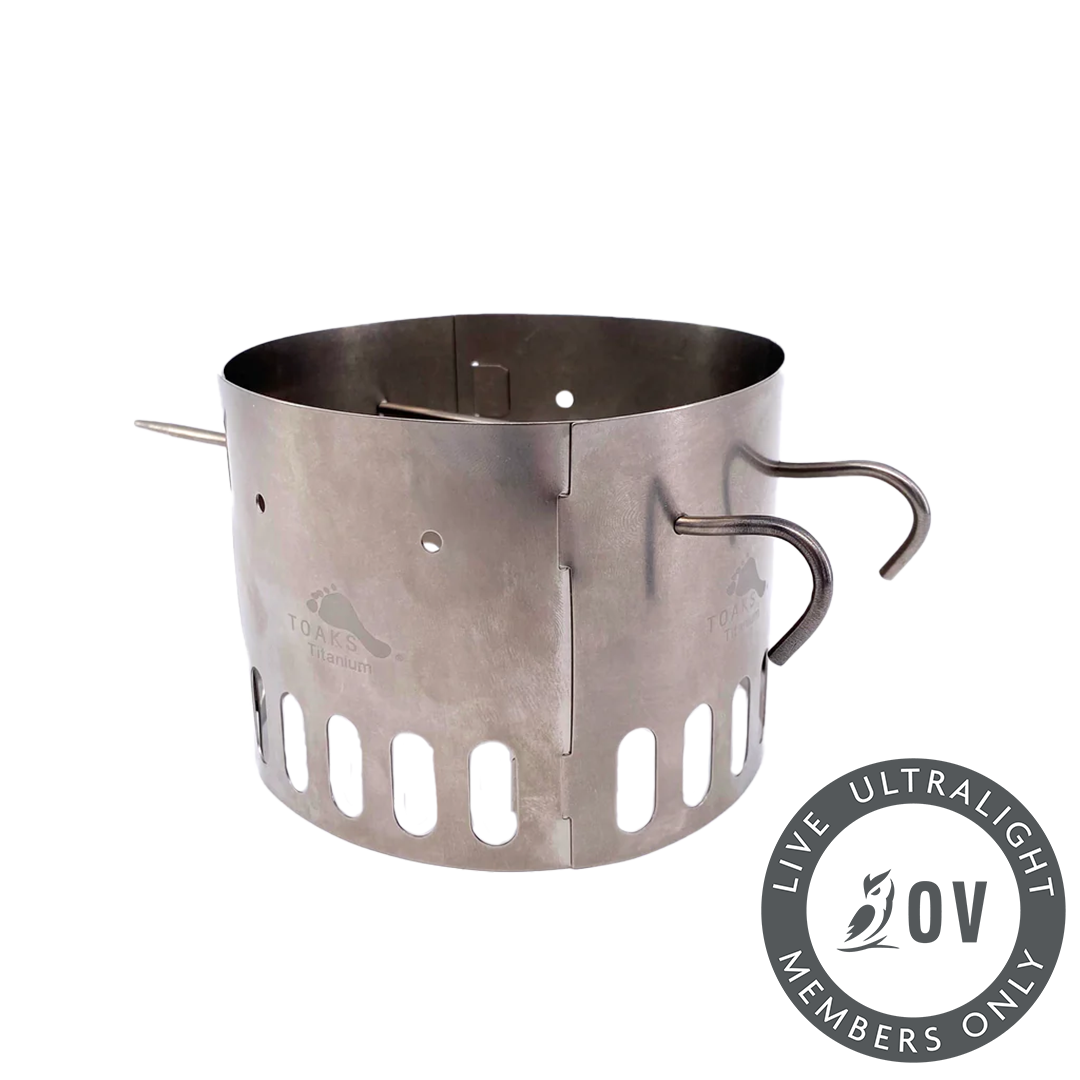 TOAKS Stand (Alcholol Stove Dual Pot Stand and Windscreen)