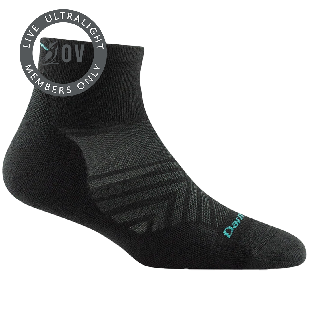 Women's Darn Tough 1/4 Length Ultra-Lightweight Running Socks